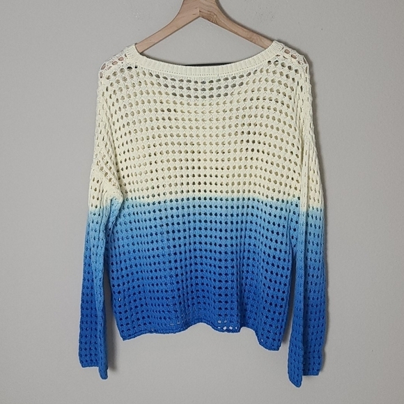 Good Luck Gem Ombre Open Stitch Sweater NWT - Picture 5 of 5